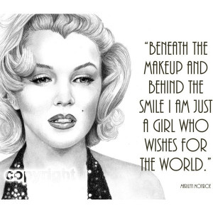 Marilyn Monroe Quote, 8x10 Fine Art Print by Wendy Hogue Berry ($15 ...