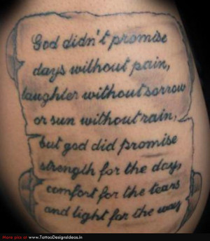 ... Promise Days Without Pain, Laughter Without Sorrow… ~ Religion Quote