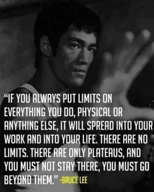 Keep pushing yourself forward.