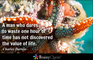 man who dares to waste one hour of time has not discovered the value ...