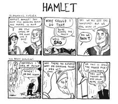 ... Hamlet comes back as a ghost, asking young hamlet to avenge his death