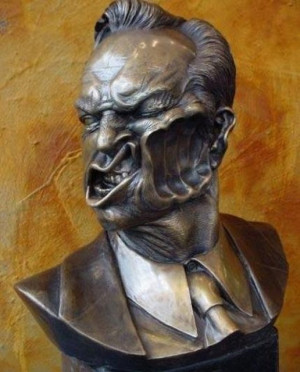 Matrix Agent Smith Sculpture