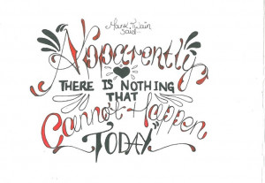 Mark Twain quote by quirky Scottish illustrator Alex Spenser ...