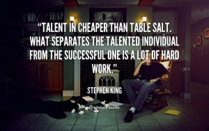 Talent versus Hard Work