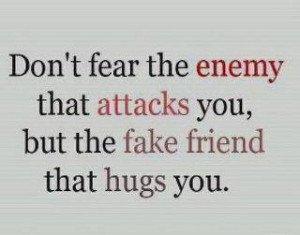 Fake Friends Enemies Quotes About Picture