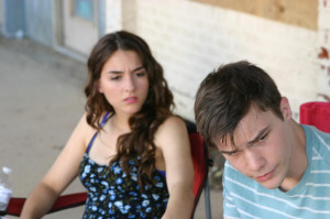 QUINN SHEPHARD AND NICK KRAUSE REHEARSE A SCENE ON THE SET OF WINDSOR ...