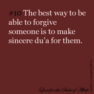 is to make sincere du'aa for them.