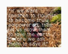 David Sobel, Environmental Educator and author of Beyond Ecophobia ...