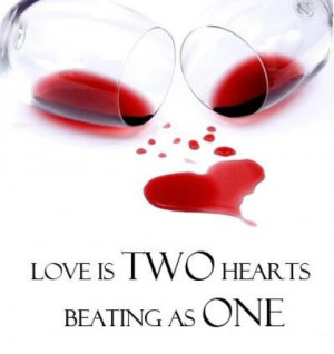 Love Is Two Hearts Beating As One