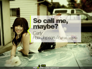 So call me, maybe?