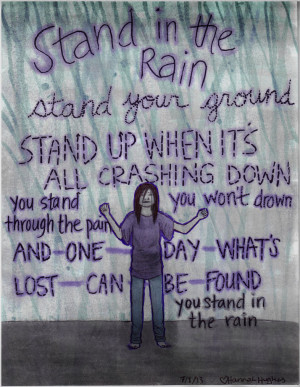 Stand in the rain by thehugsmonster