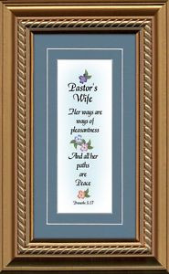 Pastor-Wife-Appreciation-Framed-Gift-Honor-Clergy-Family-with ...
