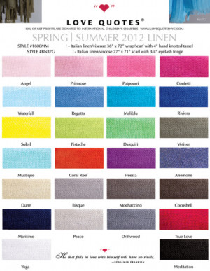 Love Quotes scarves on sale