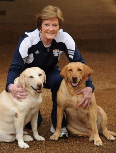 Pat Summitt & her dogs....God Bless her. More
