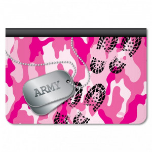 Pink Army Camo Dog Tags and Boots – Military Theme iPad Air ...