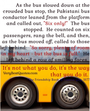 kindness short story, as the bus slowed down