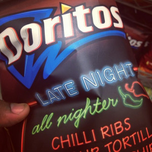 Late Night. #doritos #sparerib #food #overthose (Taken with Instagram ...