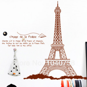 Large-Eiffel-Tower-Decoration-Wall-Stickers-Home-Decor-Paris-Poster ...