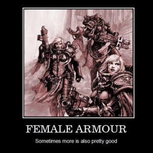 female sisters of battle one is not funny just cool