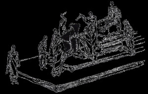 cassius julius caesar welles s sketch of caesar and calpurnia