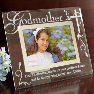 Personalized Godmother/Godfather Glass Picture Frame