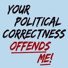 Political humor quote - YOUR POLITICAL CORRECTNESS OFFENDS ME! :P