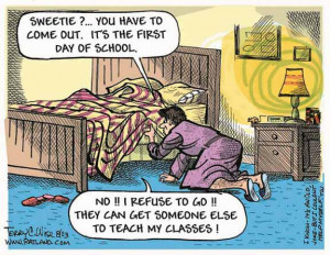 But I don't wanna go to school...