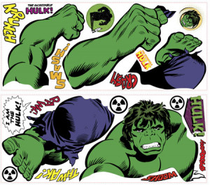 Marvel The Hulk Classics Peel and Stick Wall Decals