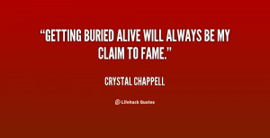 quote Crystal Chappell getting buried alive will always be my 70648