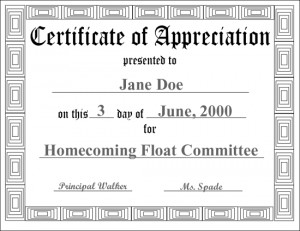 Printable teacher appreciation certificate templates - Lucy Bu ...