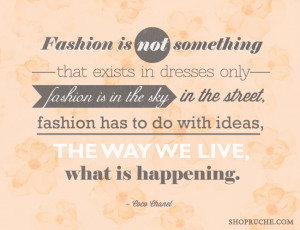 Live fashionably, Ruchettes!