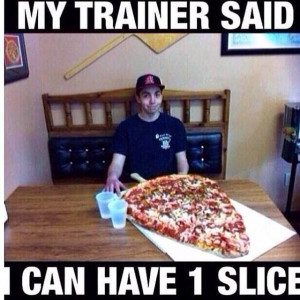 Only 1 slice when on diet