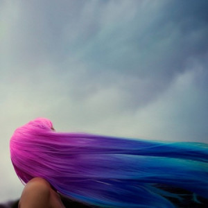 CHERRY AMBITION, Girl With Long, Pink/Purple/Blue Gradient Hair