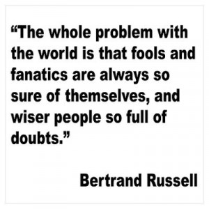 CafePress > Wall Art > Posters > Russell Fools Fanatics Quote Poster