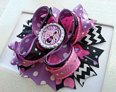 Rockstar Boutique Stacked Hair Bow -Girls Rock Hair Bow