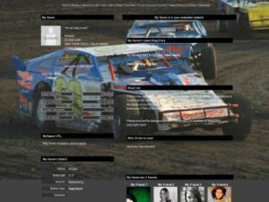 Imca Dirt Track Modified Racing - Xray White MySpace Layout Preview