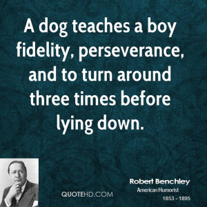 Robert Benchley Pet Quotes