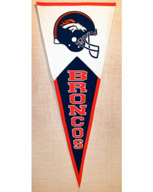 Denver Broncos Large Pennant - NFL Banners and Pennants - Other NFL ...