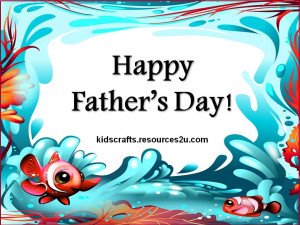 Children's Happy Father's Day Card arts and crafts