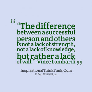 Quotes Picture: “the difference between a successful person and ...