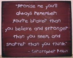 ... Christopher Robin New Baby Gift Shower Baptism inspirational quotes