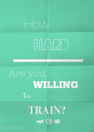 Training makes you stronger. Are you willing to sit around and let ...