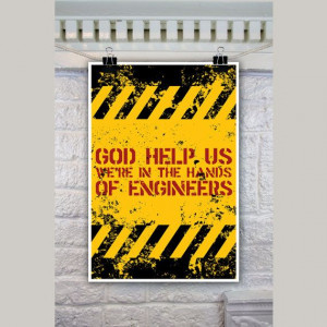 Jurassic Park Inspired Quote // Hands of Engineers by TheGeekerie, $18 ...
