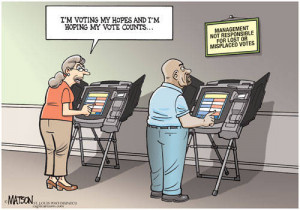 election political cartoon