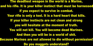 Full Metal Jacket Funny Quotes Gunnery sergeant hartman quote