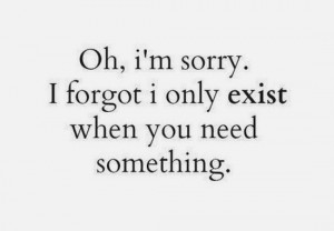 oh i am sorry i forgot i only exist