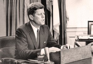 JFK address nation with civil rights bill.