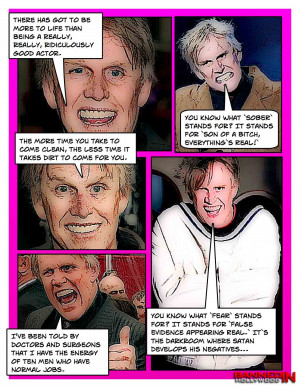 say is it a moron isgary busey isgary busey appears