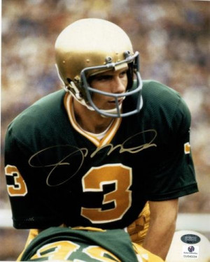 Joe Montana autographed Notre Dame Fighting Irish photo! Got this for ...
