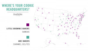 Girl Scout Cookie Bakery Map